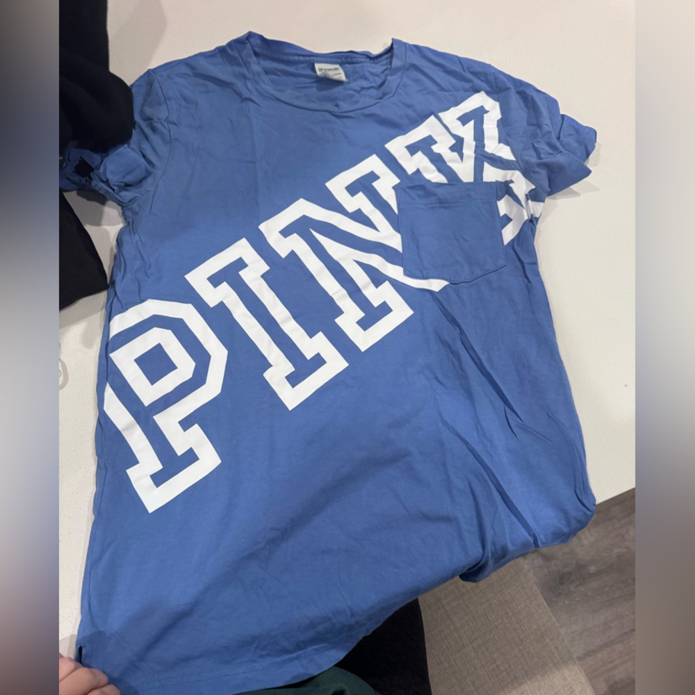 PINK Victoria's Secret Blue Tee